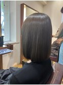 カラーと同時で時短も可能髪質改善