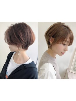 【小顔美人ショート】どの角度から見ても美しいシルエットで周りからも好印象な小顔に見えるショートヘア♪