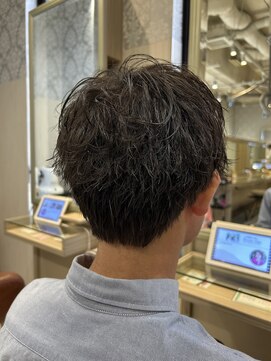 ビス リアン 川口店(Vis lien) 無造作マッシュメンズショート☆ツーブロックアッシュブラウン