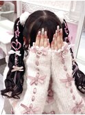高めハートツインテール