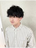 マッシュ×パーマ