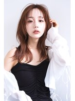 テクネ 天神大名(techne)&nbsp;天神大名今泉くびれレイヤーウルフ顔まわりカット韓国風巻き髪