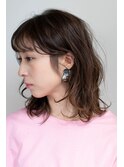 大人かわいいミディアムレイヤー