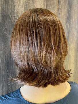 ヘアリゾート粋 ウナム 新宿東口店(enam) くびれミディ/ライトブラウン