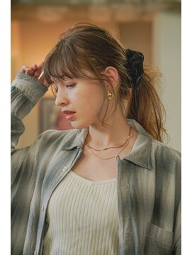 バブルス 溝の口(BUBBLES) 抜け感ポニー × ナチュラルウェーブ/髪質改善/縮毛矯正/溝の口