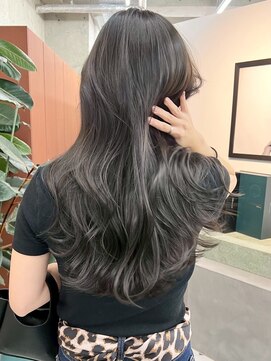 ノード(NODE) 栄艶髪ロングヨシンモリグレージュヘア