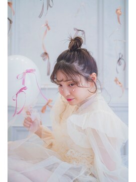 アド(ad) ゆるふわお団子アレンジ