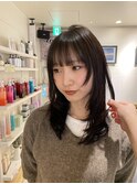 レイヤーカット/グレージュ