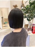 福津/縮毛矯正×タッセルボブ