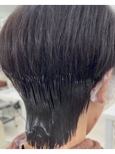 ハチ張りとサイドの膨らみを解消。横顔まで美しいダウンパーマ[メンズカット/メンズパーマ/横浜]