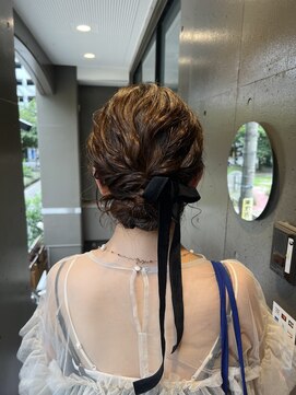 プランツヘアー 高宮店(Plants hair) リボン×ゆるふわアップスタイル