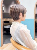 ハンサムショート/丸みショートボブ/20代30代40代50代/顔周り