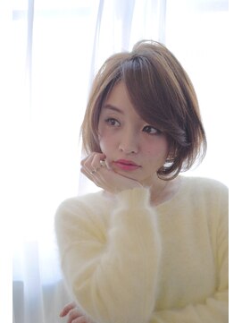 リッコ 横浜(ricco) ☆riccoふんわり柔らか小顔ショートボブ