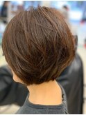 小顔丸みショート