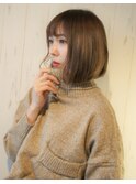 色っぽボブの柔らかとろみシアベージュ☆