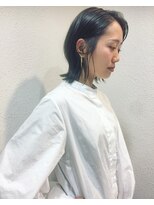 ノア ヘアデザイン 町田店(noa Hair Design)&nbsp;外ハネ×ダークネイビー