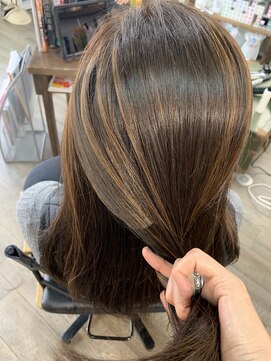 オンリエド ヘアデザイン(ONLIed Hair Design) 【ONLIed】ゲストスタイル「美髪チャージ」＆「ハイライト」