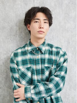 メンズサロンドットリアン(dot. lien) 【men’s salon dot. Tokyo】癖毛風パーマ×センターパート