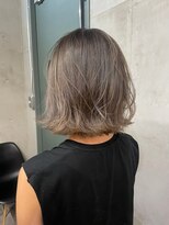 ソルトウォーター(SALT WATER)&nbsp;外国人風　ベージュカラー　ボブ