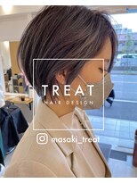 トリート 西船橋店(TREAT) 大人ショート×グレージュ