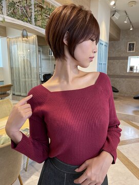 ロンド ストラーダ 心斎橋(Lond strada) ショート×ハイライト白髪ぼかし×愛され似合わせカット[心斎橋]