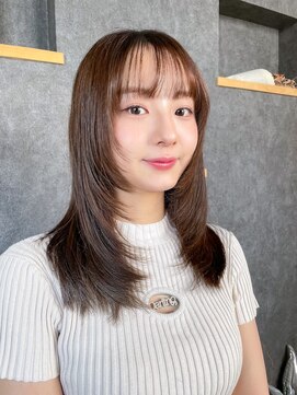 空 韓国風カット/顔周りカット/レイヤーカット