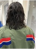 メンズパーマロング似合わせカットトリートメント炭酸泉40代50代