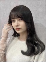 プアメリア 名古屋(Puamelia)&nbsp;トリートメント ブリーチなしダブルカラー 前髪縮毛矯正