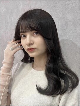 プアメリア 名古屋(Puamelia) トリートメント ブリーチなしダブルカラー 前髪縮毛矯正