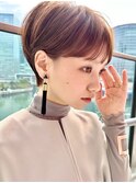 30代40代50代耳かけショート前髪なしハンサムショートカット