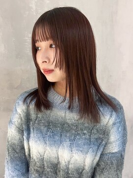 アイティーバイアルバム 下北沢店(IT by ALBUM) レイヤーカットレイヤーロングカーキベージュ_ba501591