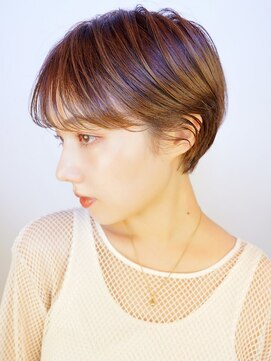 オーバーヘアー 長岡京店(over hair) マッシュショート×ブラウンベージュ