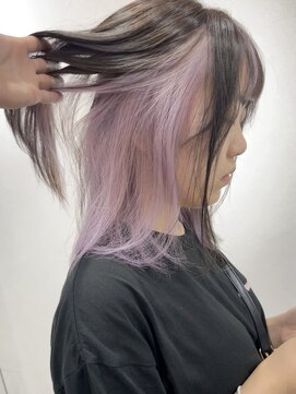 シー(shii..) 《shii..》#ピンクラベンダー#ハイトーン#インナーカラー