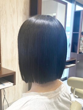 ヘアメイク アリエス 岩切店(HAIR MAKE aries) ぱっつんボブ ショートボブ 韓国ボブ 仙台 10代 20代 30代