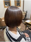 丸みボブ×髪質改善ストレート【田中】
