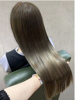 レポヘアー(Repos hair)&nbsp;大人ガーリー美人透明感髪質改善ニュアンスカラーくすみカラー