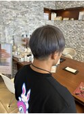メンズハイトーンダブルカラーアッシュグレーニュアンスカラー