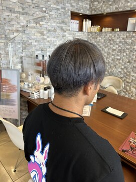 アチーブ ヘア デザイン(achieve hair design) メンズハイトーンダブルカラーアッシュグレーニュアンスカラー