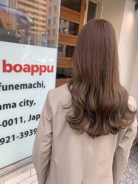 ボアップ(boappu) #ブリーチなし#ピンクブラウン#ロングヘア