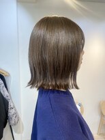 モリオ フロム ロンドン 成増店&nbsp;【morio成増/一戸】切りっぱなしボブ外ハネアッシュカラー