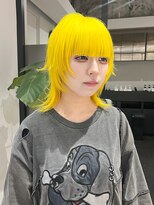 ノブレス(NOBLESSE)&nbsp;ウルフカット/イエローカラー