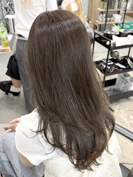 ラック(LUCK) 船橋/くすみベージュ/細めハイライト