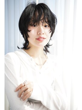 アイティー バイ アルバム 中野店(IT by ALBUM) ショート顔周りレイヤーグレージュおくれ毛_F0807