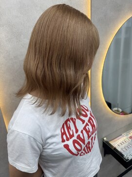 ルノン(LUNON) 暗めカラーグランマッシュデザインカラーフェイスフレーミング