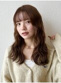ゆるふわヘア［ナチュラルカラー/ブラウンベージュ/前髪］