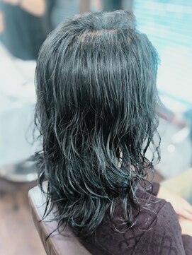 エクラートエール 大宮東口店(ECLART aile) 【Anne】メンズロン毛キレイ目パーマスタイル【MENS】