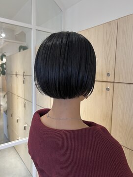 アドラーブル 万代店 (adorable) 20代30代40代暗髪透明感切りっぱなしボブ美髪