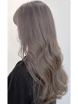 ウル(ulu) ワンブリーチ　グレージュ　透明感カラー　名東区白髪ボカシ