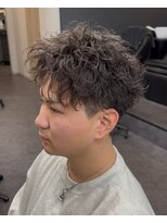 マーレ 宇部店(MARE) ショートアップバング×波巻きツイストスパイラルパーマ