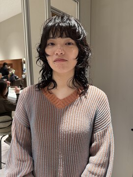 ノラギンザユー(NORA GINZA/U) レイヤーパーマレイヤーカット顔周りレイヤーくせ毛パーマ